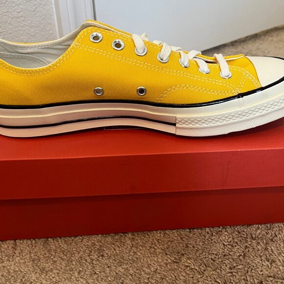 Unisex Converse Chuck Taylor 70 Yellow & Cream Lowtop Sneakers Size M10/W12 BNIB - Picture 7 of 7